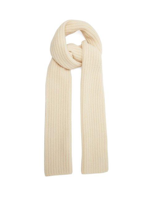Matchesfashion.com Joseph - Chunky Knit Wool Scarf - Womens - Ivory