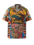 Phipps - Floral-print Short-sleeved Bowling Shirt - Mens - Multi