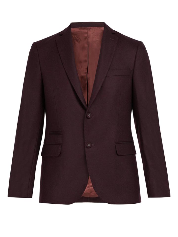 Officine Générale 375 Single-breasted Wool Blazer