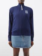 Loewe - Anagram-embroidered Jersey Track Jacket - Womens - Navy