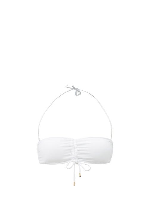 Melissa Odabash - Florence Ruched Bandeau Bikini Top - Womens - White