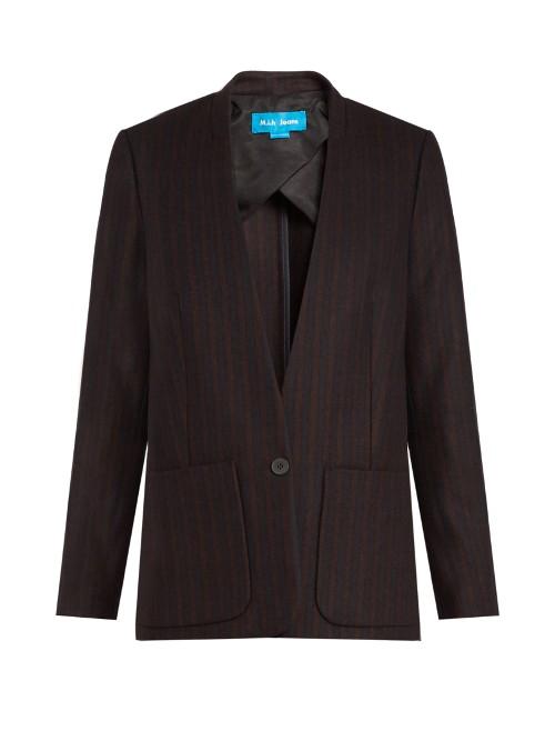 M.i.h Jeans Jackson Striped Wool-blend Blazer