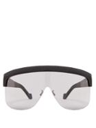Matchesfashion.com Loewe - Visor Acetate Sunglasses - Mens - Black
