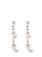 Ladies Fine Jewellery Sophie Bille Brahe - Holly Splash Pearl & 14kt Gold Earrings - Womens - Pearl