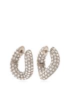 Matchesfashion.com Balenciaga - Loop Crystal Embellished Earrings - Womens - Crystal