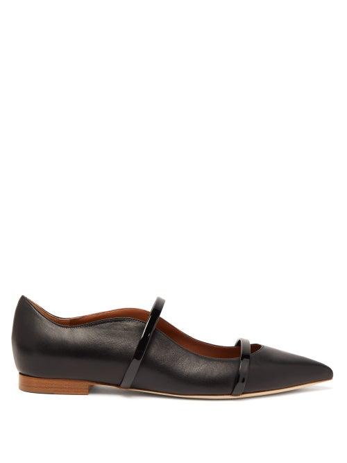 Matchesfashion.com Malone Souliers - Maureen Leather Flats - Womens - Black