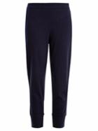 Allude Mid-rise Cropped Cashmere Track Pants