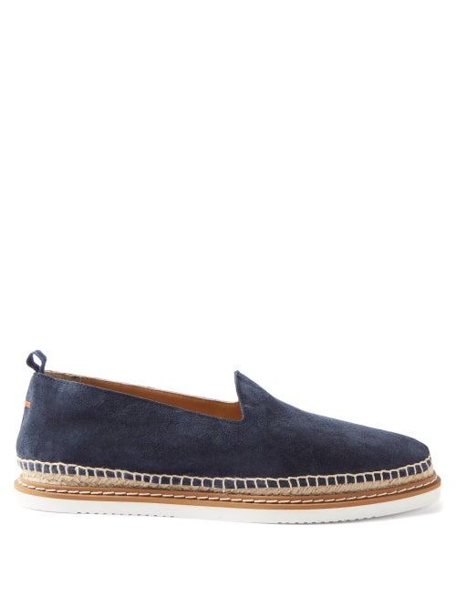 Castaer - Jim Suede & Jute Espadrilles - Mens - Navy