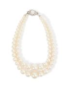 Matchesfashion.com Alessandra Rich - Crystal-embellished Faux-pearl Necklace - Womens - Pearl