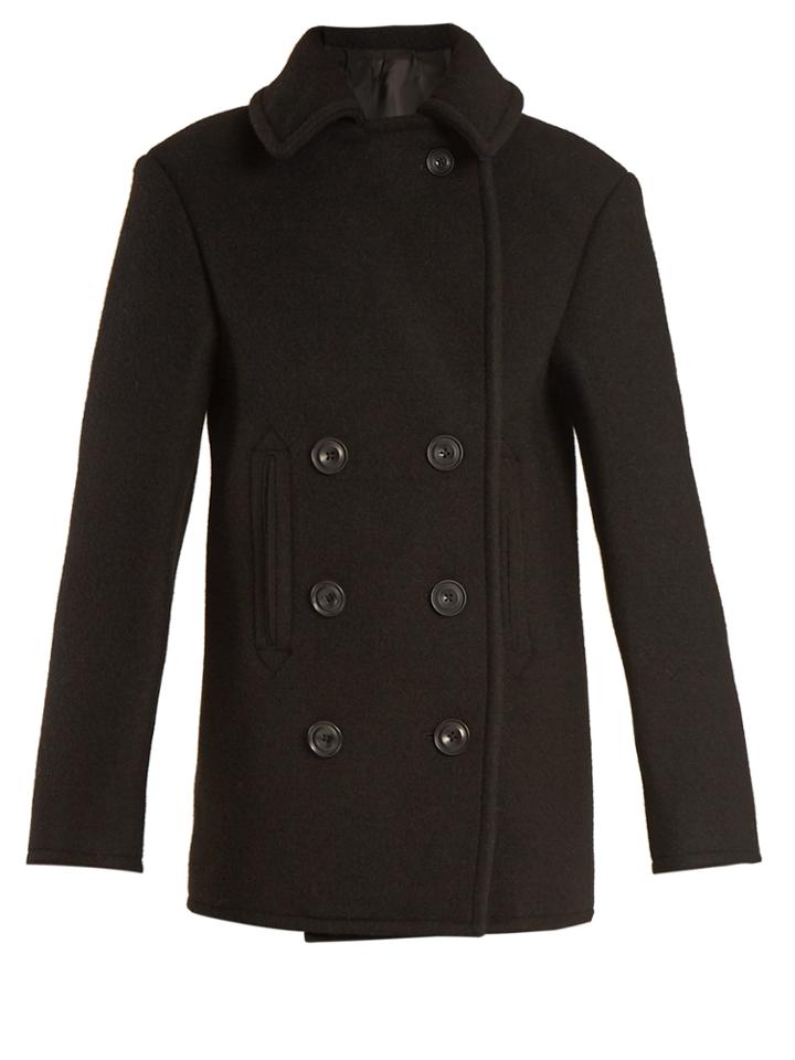 Lemaire Double-breasted Wool-blend Coat