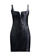 Matchesfashion.com Galvan - Corset Knitted Lam Mini Dress - Womens - Black