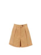 Loup Charmant - Sundowner High-rise Linen Shorts - Womens - Camel