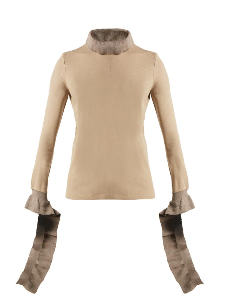 Acne Studios Freida Ruffled-cuff Wool Sweater