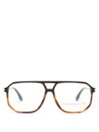 Ladies Accessories Victoria Beckham - Aviator Tortoiseshell-acetate Glasses - Womens - Black