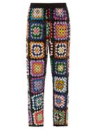 Matchesfashion.com Ashish - Sequinned Patchwork Crochet Trousers - Womens - Multi