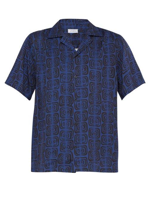 Matchesfashion.com Saturdays Nyc - Canty Kuba Print Shirt - Mens - Blue