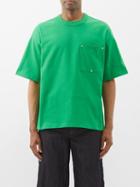 Bottega Veneta - Patch-pocket Jersey T-shirt - Mens - Green