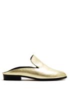 Robert Clergerie Alice Leather Backless Loafers