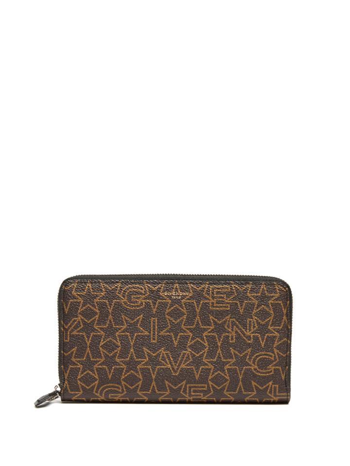 Givenchy Star-print Zip-around Leather Wallet