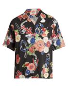 Saint Laurent Floral-print Short-sleeved Shirt