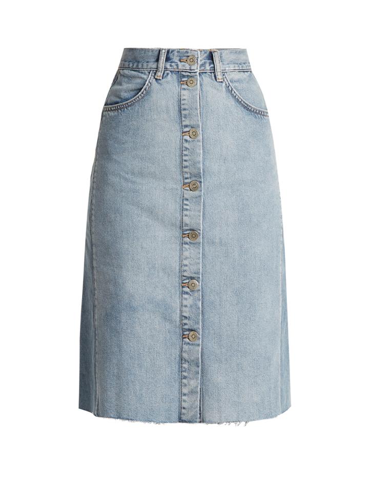 M.i.h Jeans Park A-line Denim Skirt