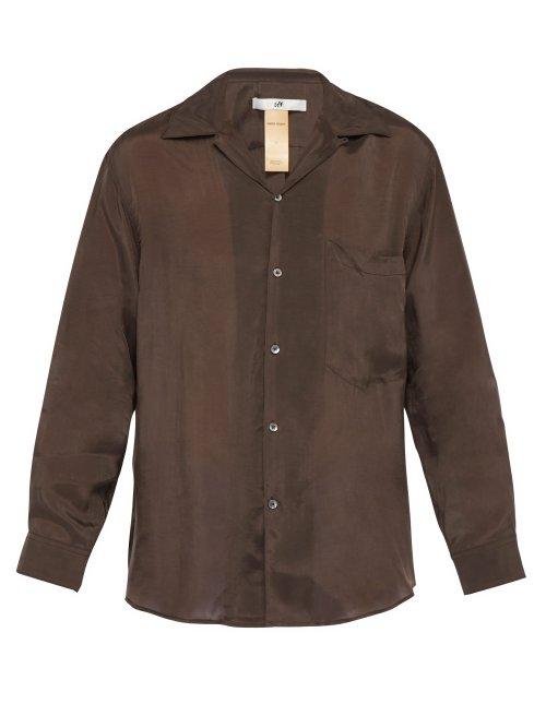 Matchesfashion.com Eytys - Donovan Voile Shirt - Mens - Brown
