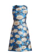 Matchesfashion.com Dolce & Gabbana - Floral Jacquard Sleeveless Dress - Womens - Blue Multi
