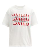 Matchesfashion.com Maison Margiela - Logo-print Cotton-jersey T-shirt - Mens - White