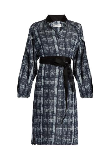 Amanda Wakeley Tempo Denim-print Shirtdress