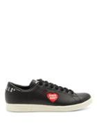 Matchesfashion.com Adidas X Human Made - Heart-cutout Leather Trainers - Mens - Black
