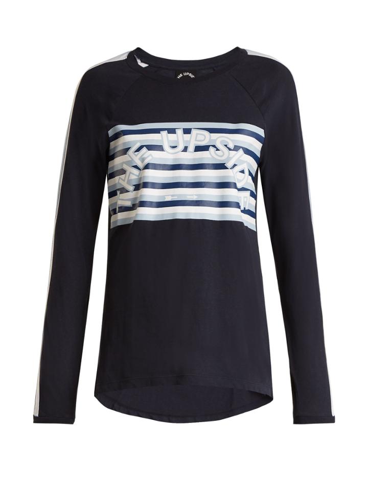 The Upside Baloo Cotton And Linen-blend Top
