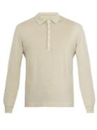 Massimo Alba Long-sleeved Linen-jersey Polo Shirt