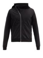 Matchesfashion.com Rick Owens Drkshdw - Mountain Asymmetric Zipped Cotton Sweatshirt - Mens - Black