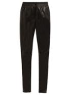 Saint Laurent Drawstring Leather Trousers