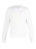 Matchesfashion.com Maison Margiela - Drawing Board Cotton Jersey Sweatshirt - Mens - White