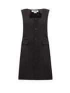 Matchesfashion.com Comme Des Garons Comme Des Garons - Square-neck Wool-blend Twill Jacket - Womens - Black