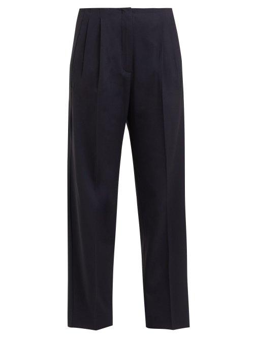 Matchesfashion.com Weekend Max Mara - Gara Trousers - Womens - Navy