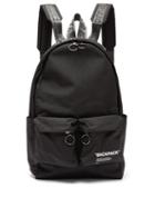 Matchesfashion.com Off-white - Quote Print Canvas Backpack - Mens - Black