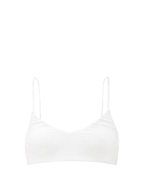 Matchesfashion.com Melissa Odabash - Tortola Ribbed Bikini Top - Womens - White