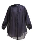 Matchesfashion.com Skin - The Brea Cotton Kaftan - Womens - Navy