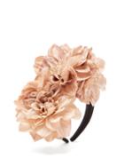 Matchesfashion.com Philippa Craddock - Dahlia Faux-flower Headband - Womens - Nude
