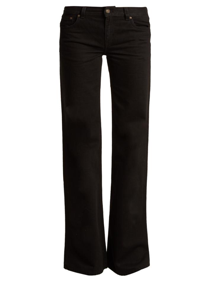 Rockins Mid-rise Wide-leg Twill Trousers