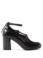 Lemaire - Mesh-panelled Ankle Wrap Pumps - Womens - Black