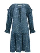 Matchesfashion.com Innika Choo - Justine Taiym Floral-print Cotton Mini Dress - Womens - Blue Print