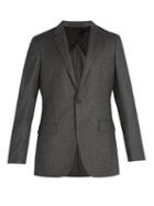 Matchesfashion.com Kilgour - Single Breasted Wool And Cashmere Blend Blazer - Mens - Grey