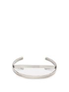 Matchesfashion.com Title Of Work - Hinged Sterling Silver Cuff - Mens - Silver