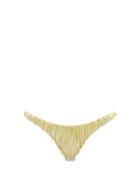 Matchesfashion.com Isa Boulder - Jessie Ruched Brazilian Bikini Briefs - Womens - Gold