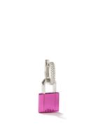 Era - Lock Diamond & 18kt White Gold Single Earring - Womens - Pink