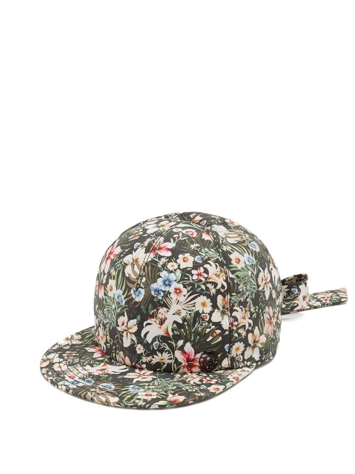 Maison Michel Nick Hawaii-print Tie Back Cap