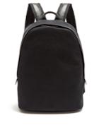 Paul Smith Leather-trimmed Canvas Backpack